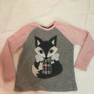 A pajama top in great condition.